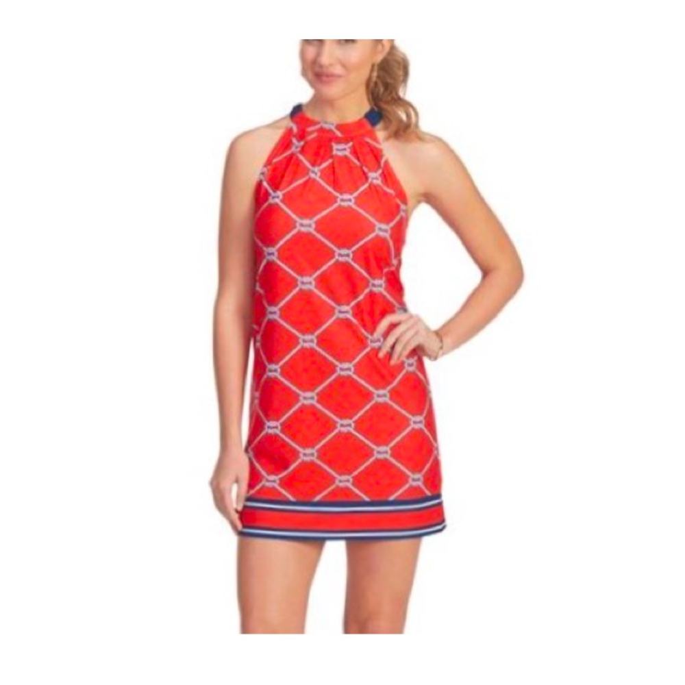 Mud pie New Natalie bow mini nautical tank dress. Size Small